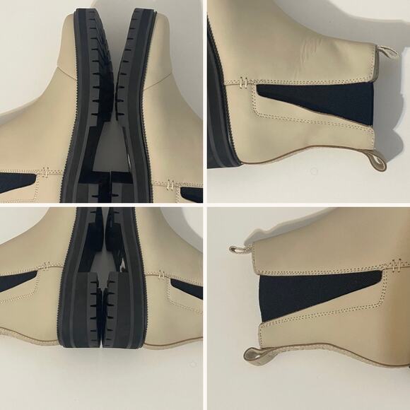 Toms Dakota Chelsea Boots Leather Warm Beige Women's Size 9 - Picture 8 of 13